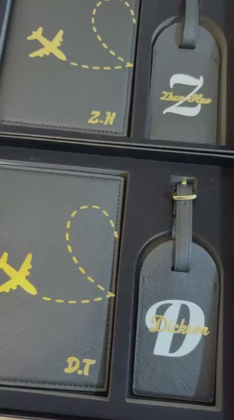 Passport Holder & Luggage Tag Set